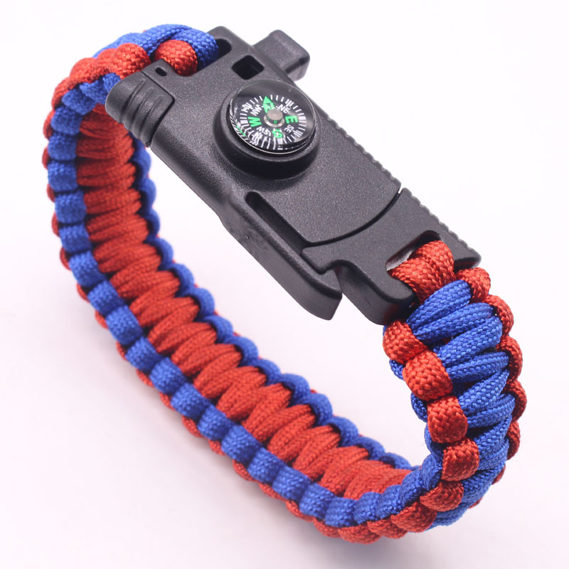 Paracord Bracelet Knife Outdoor Fire Knife Multifunctional Carrying Strap Camping Survival Outdoor Adventure Emergency Bangle Bracelet