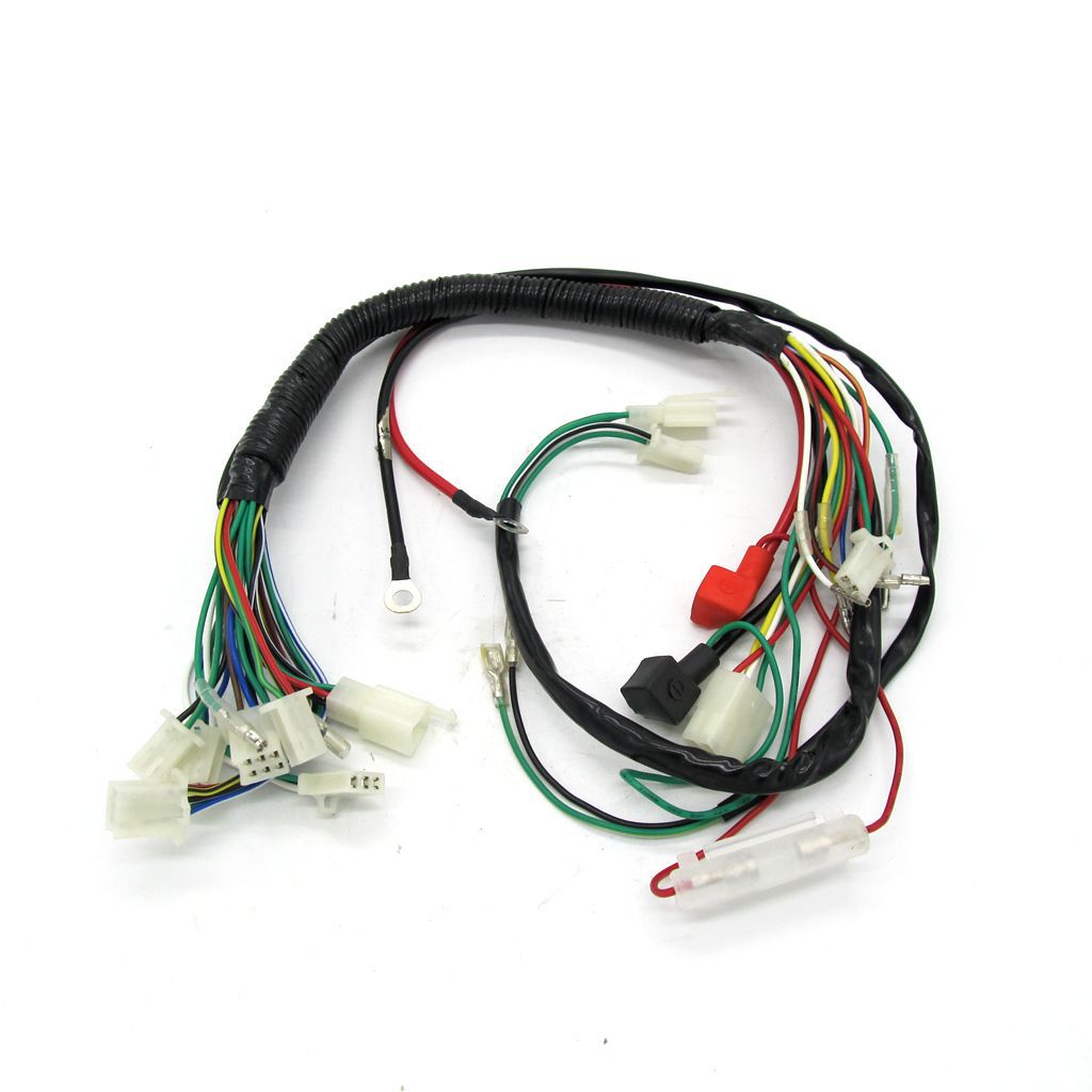 越野摩托车110125cc小恐龙总线atv沙滩车全车线路总线束