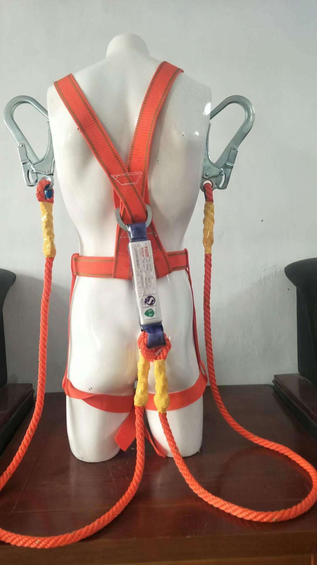 国标缓冲包五点式绑身安全带安全防护绳高空架子工国标安全带