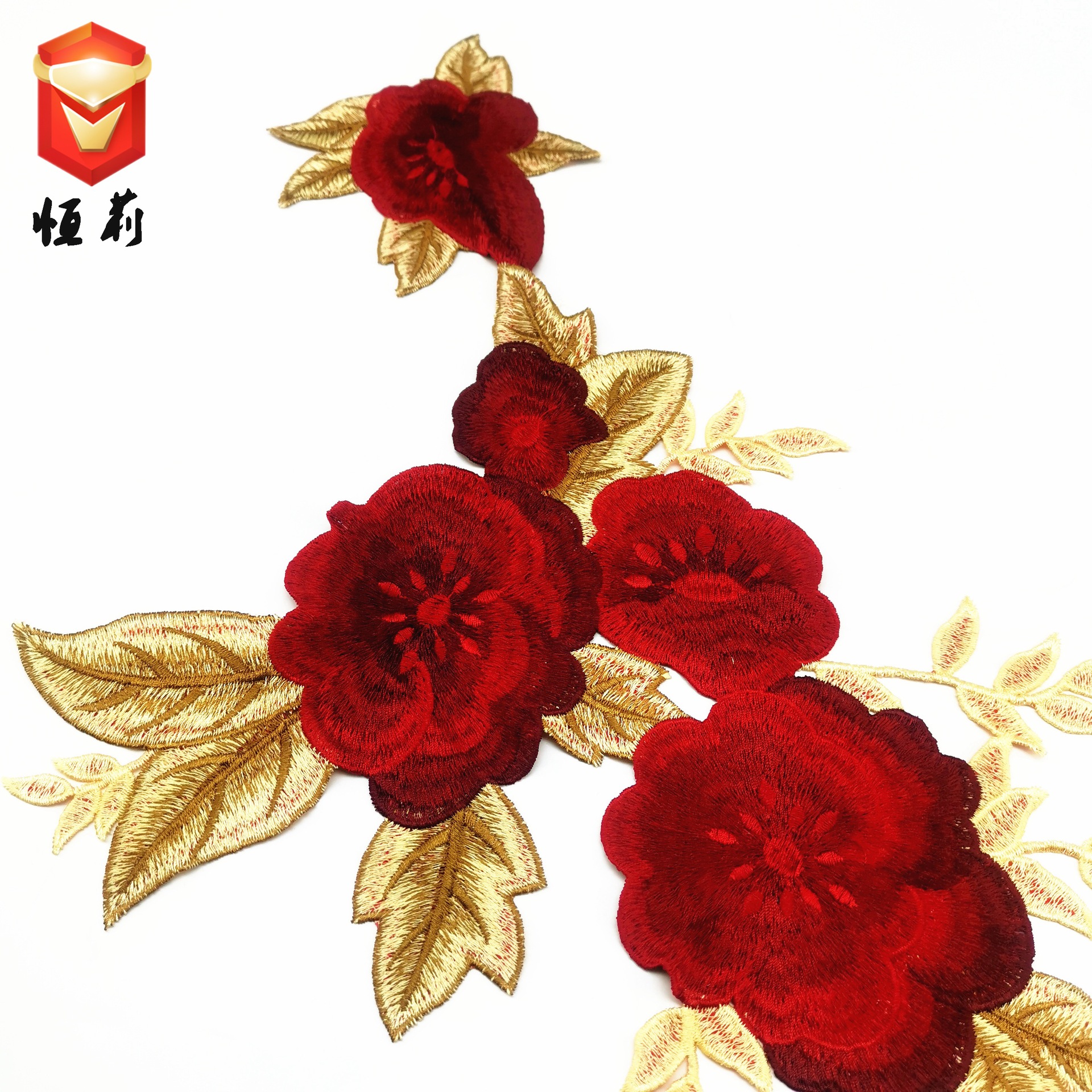 中国风复古水溶刺绣 绣花图案衣服贴布贴补丁贴百搭旗袍贴花