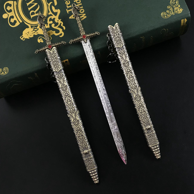 权力的游戏武器冰与火之歌史塔克家族守誓剑合金兵器模型22cm