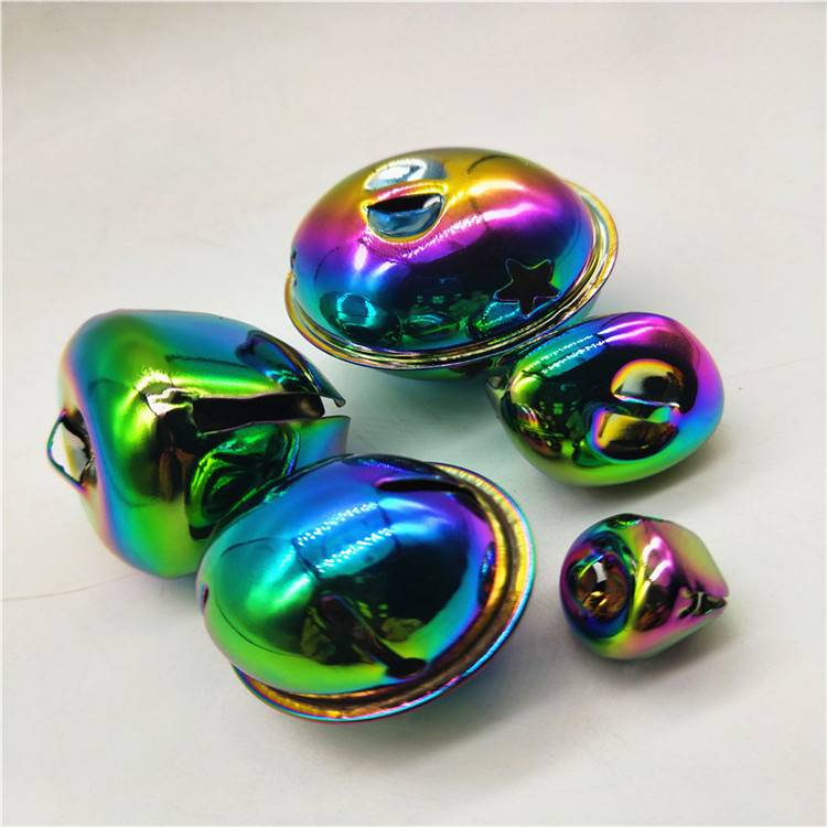 真空电镀彩色铃铛饰品真空电镀炫彩装饰品电镀厂家