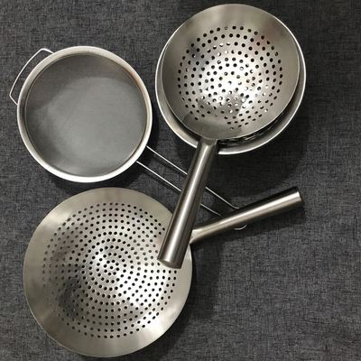 油鼓漏勺不锈钢大漏勺油炸漏勺沥油漏勺大捞勺大孔漏勺大捞篱捞勺