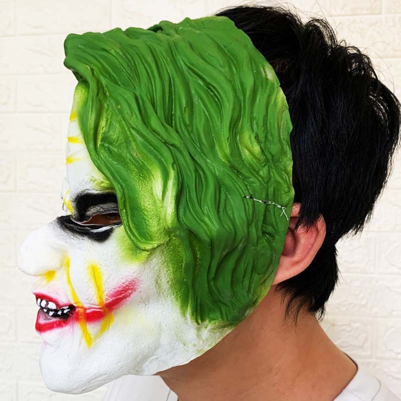万圣舞会演出小丑面具红发假面装扮整人绿发派对x特遣队小丑男