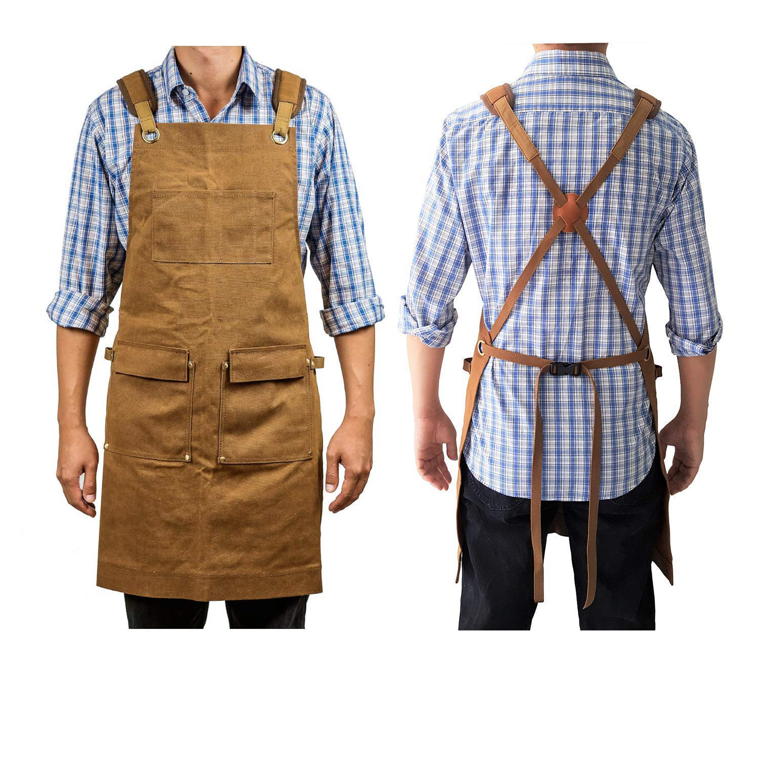 木工围裙汽车维修围裙防污渍防油园林工匠围裙理发绘画厨师围裙