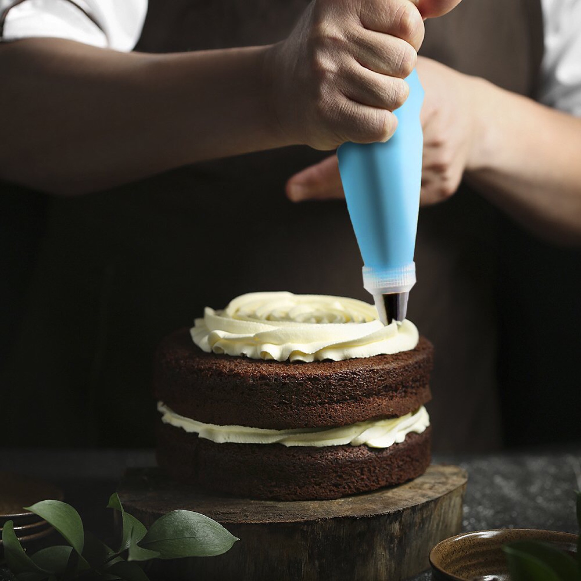 厂家直销带编号102件套蛋糕转台套装 蛋糕裱花嘴抹平器刮板裱花笔