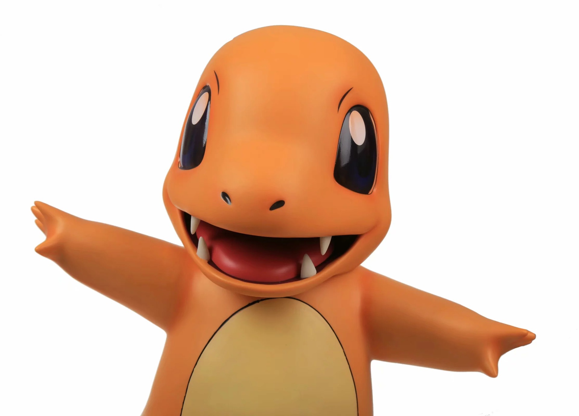 宠物小精灵 神奇宝贝 1:1小火龙 头部可动 尾巴发光 手办模型摆件