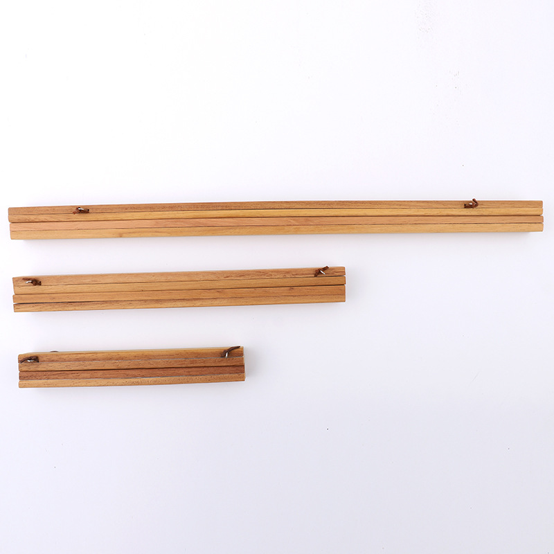 厂家供应51厘米柚木挂轴 实木挂轴 木质磁性挂轴 帆布装饰画框