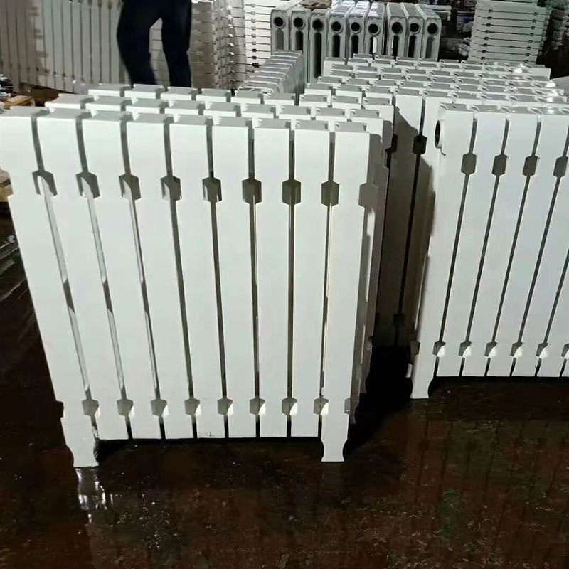 北铸厂家批发灰铸铁暖气片喷塑烤漆柱翼辐射对流600散热器柱翼680
