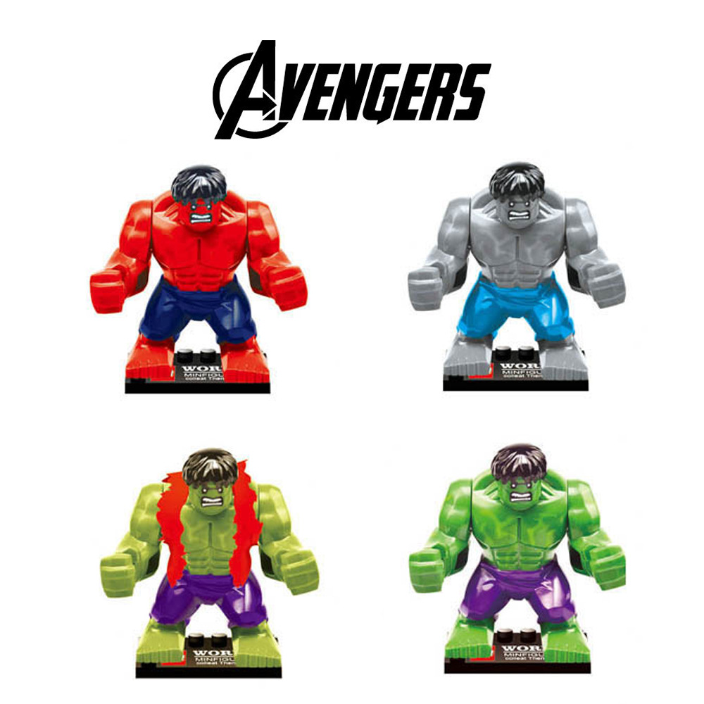 jr金润103 绿巨人 超级英雄积木人仔 益智拼装玩具 速卖通批发