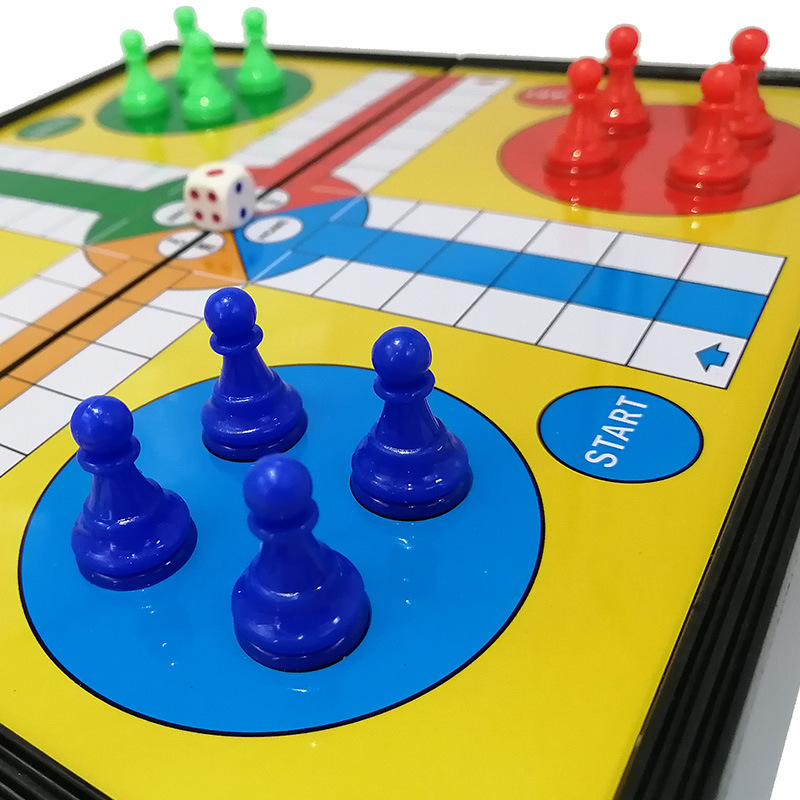 磁性飞行棋 折叠塑料棋盘 亲子互动游戏棋 家用成人儿童玩具棋子