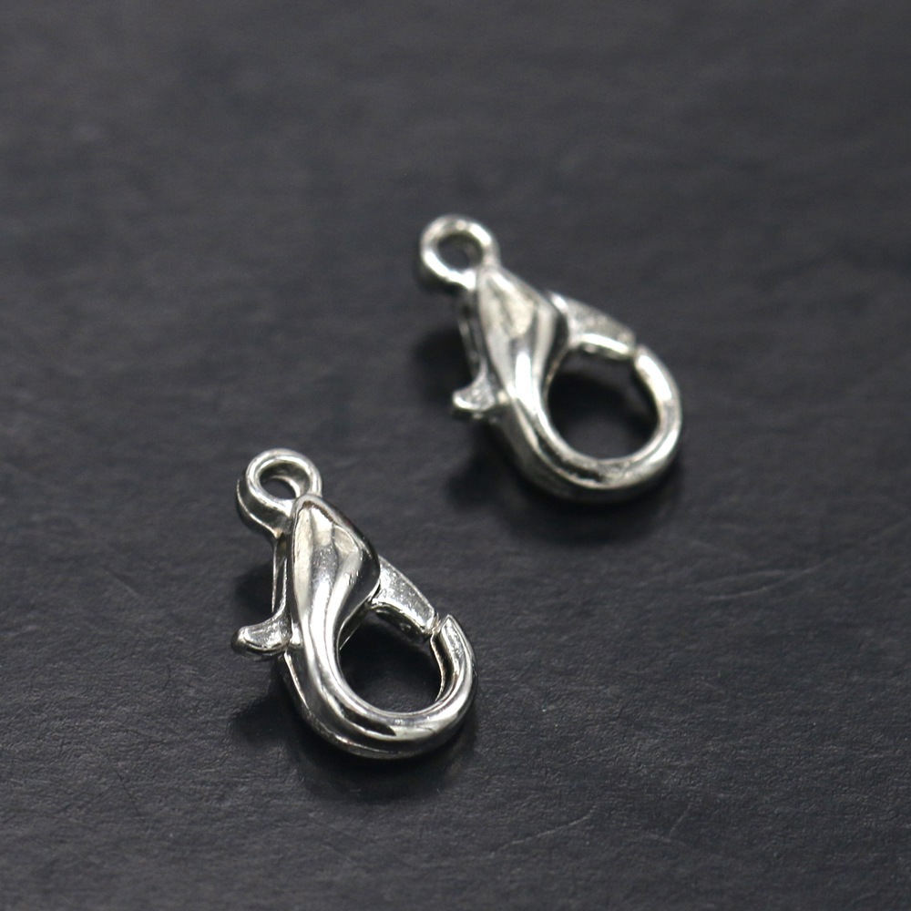 50个优质合金龙虾扣10-21mm饰品链条扣金银铜色龙虾扣diy配件批发