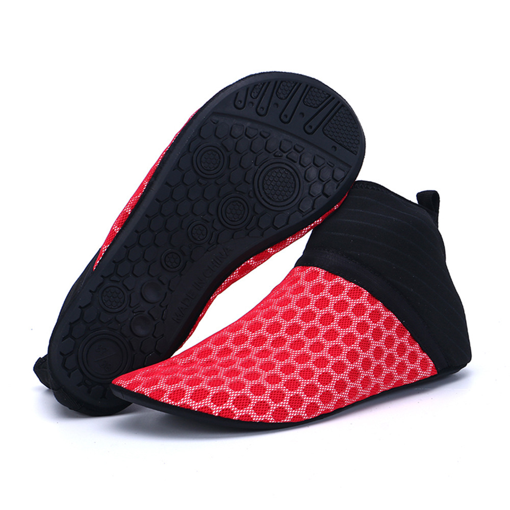 高帮鞋子户外沙滩涉水鞋漏水鞋薄底游泳鞋赤足贴肤溯溪鞋