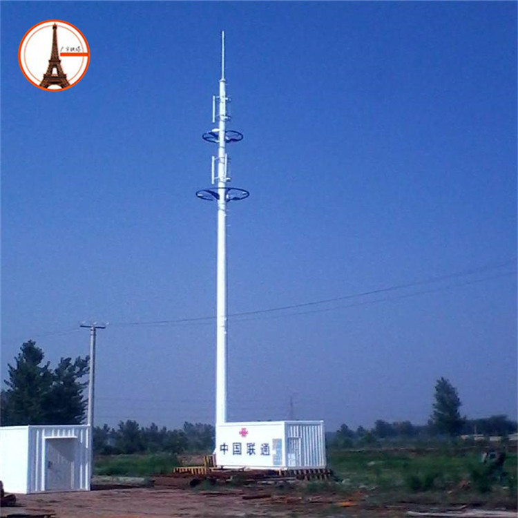 加工定做楼顶5g通信基站抱杆 电信移动联通专用信号塔5g杆