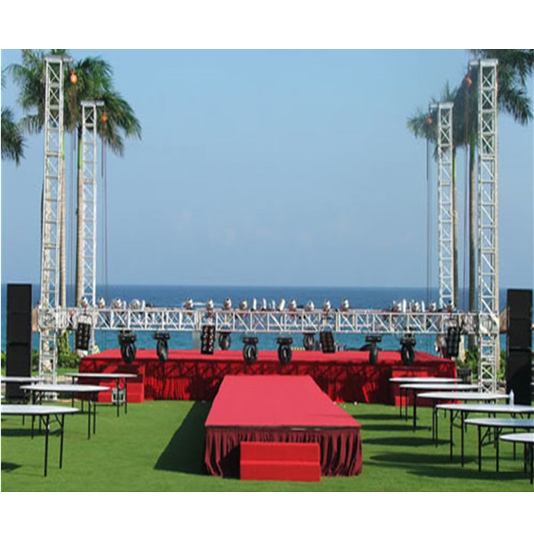 铝合金组装舞台 简易舞台四柱系列拼装舞台大型活动演出婚庆舞台-阿里