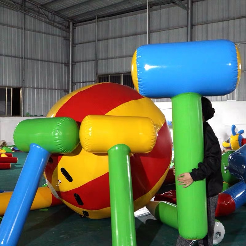 趣味运动会道具充气锤子户外感统训练器打地鼠游戏一锤定音雷公锤