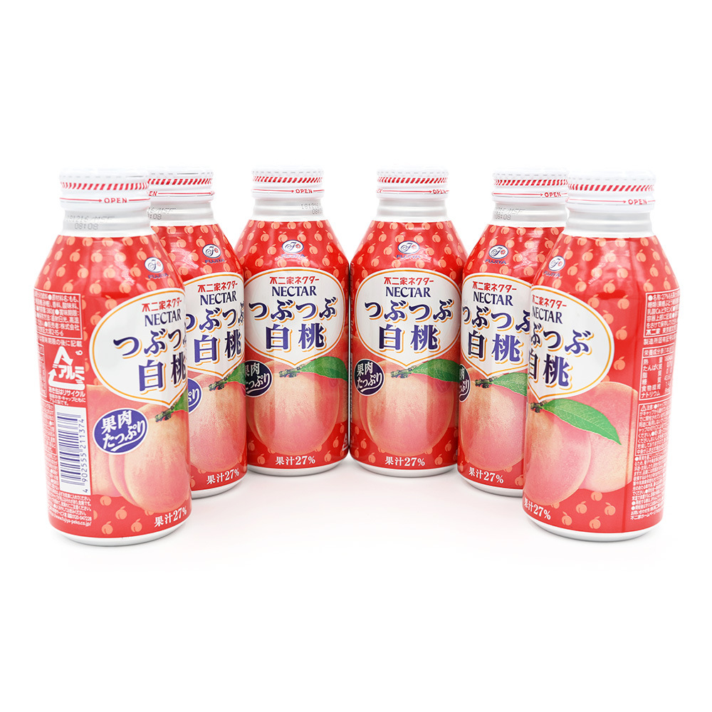 日本进口nectar不二家白桃汁水蜜桃25%浓果肉果汁网红饮料批发