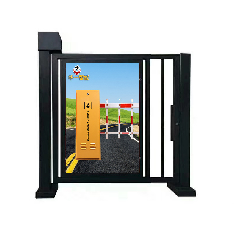本溪电动门禁系统小区伸缩广告门智能刷卡平开门人行通道自动小门