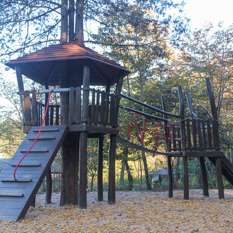 幼儿园木制滑梯儿童木质玩具户外防腐木游乐设施木质组合滑梯批发