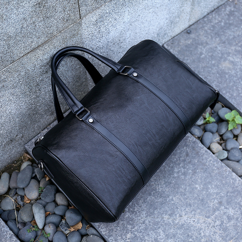Quality Men's Bag Fashion Gym Bag Pu Shoulder Handbag Large Capacity Crossbody Luggage Travel Bag Men One Piece Dropshipping