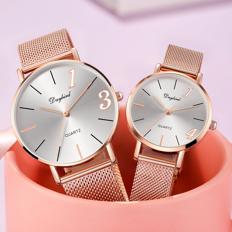 2022情人节新款1314情侣手表一对男女夜光学生满天星情侣款手表