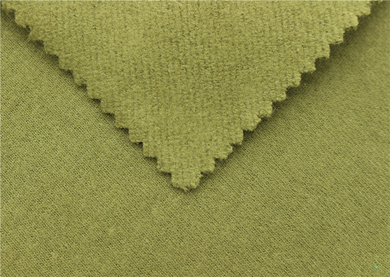 特细双股小卫衣磨毛绒100%棉卫衣面磨毛底抓毛全棉卫衣绒布