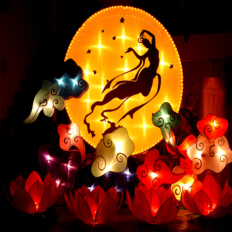 兔子彩灯澳门中秋节大型活动气氛布置道具景观