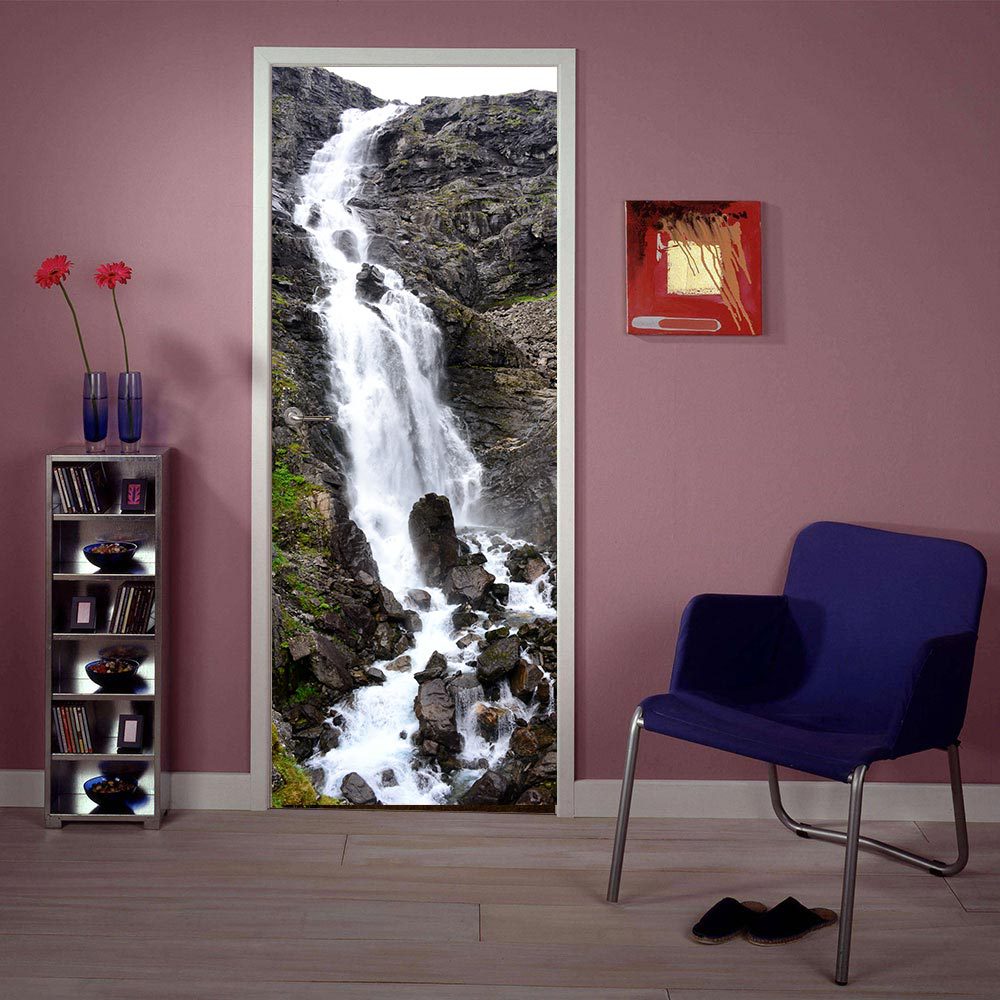 瀑布立体画图片