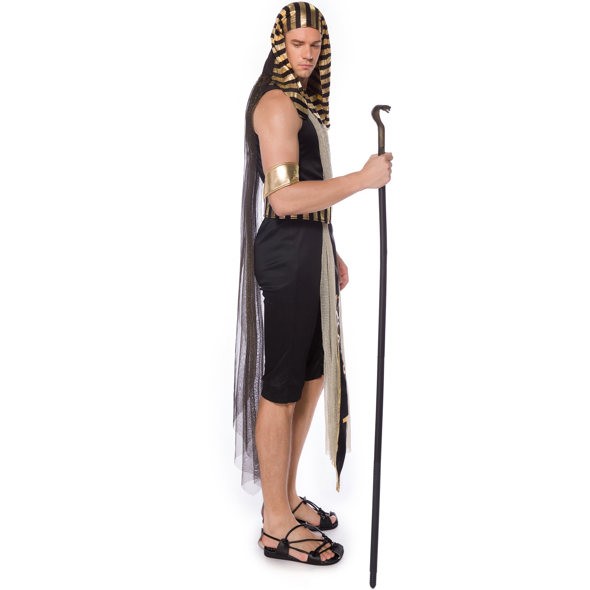 m-xl分码 新款万圣节古埃及法老服装 cosplay 男款古希腊罗马王子