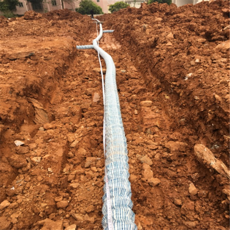 挡土墙隧道高速公路路基排水屋顶花园排水钢丝无纺布软式透水管