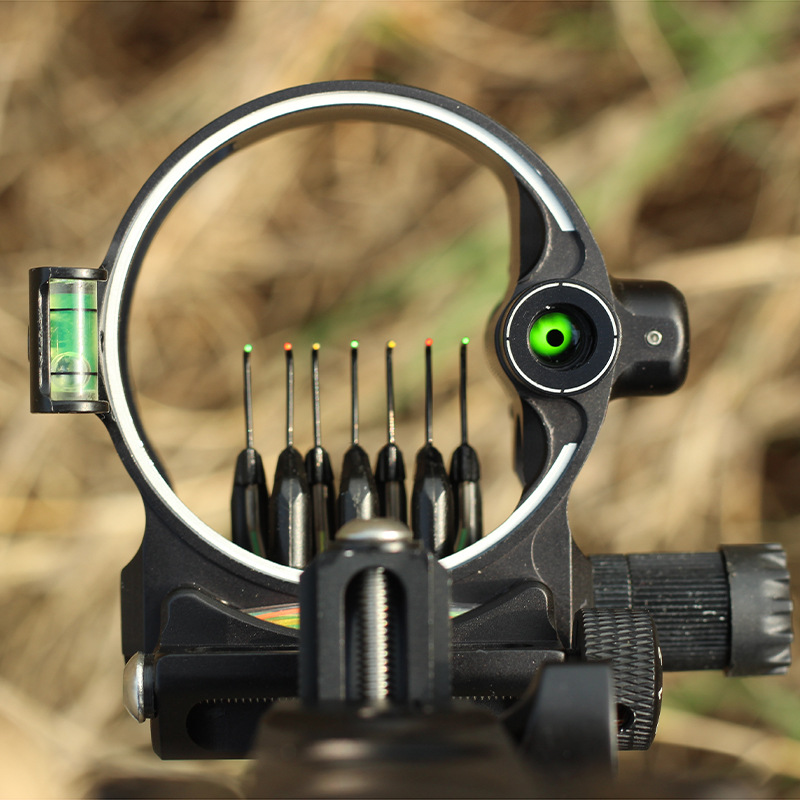 db9270黑色瞄准镜 视网膜光纤微调带灯cnc全铝现货 顶点7针瞄准器