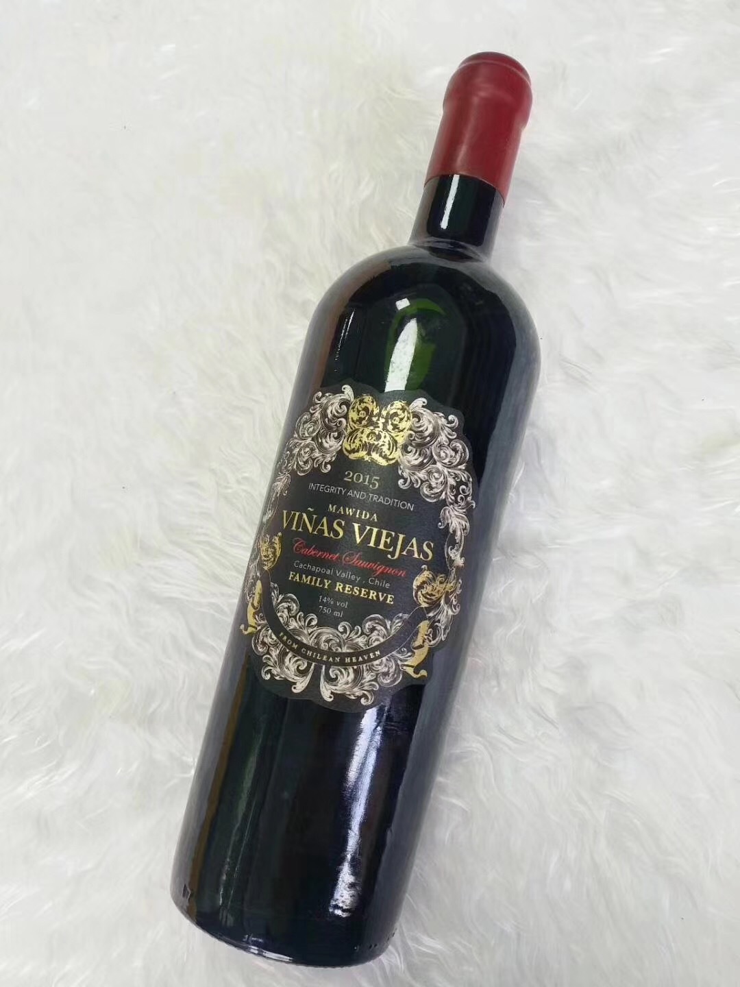 智利玛威达家族珍藏老藤divine angel红葡萄酒