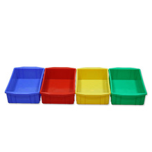 超厚塑胶蚯蚓养殖盒物流箱周转箱运输箩红黄蓝塑料盒胶盒子A标准