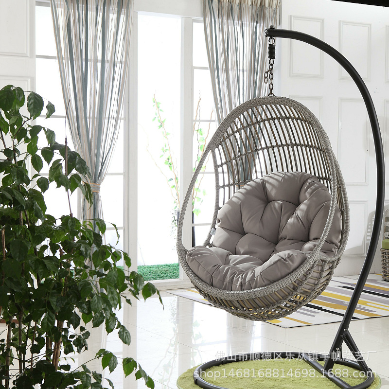 Hanging Basket Cushion Thickened plus-Sized Swing Cushion Single Sofa Cushion Home Glider Cloth Cushion Indoor and Outdoor Cradle Chair Cushion