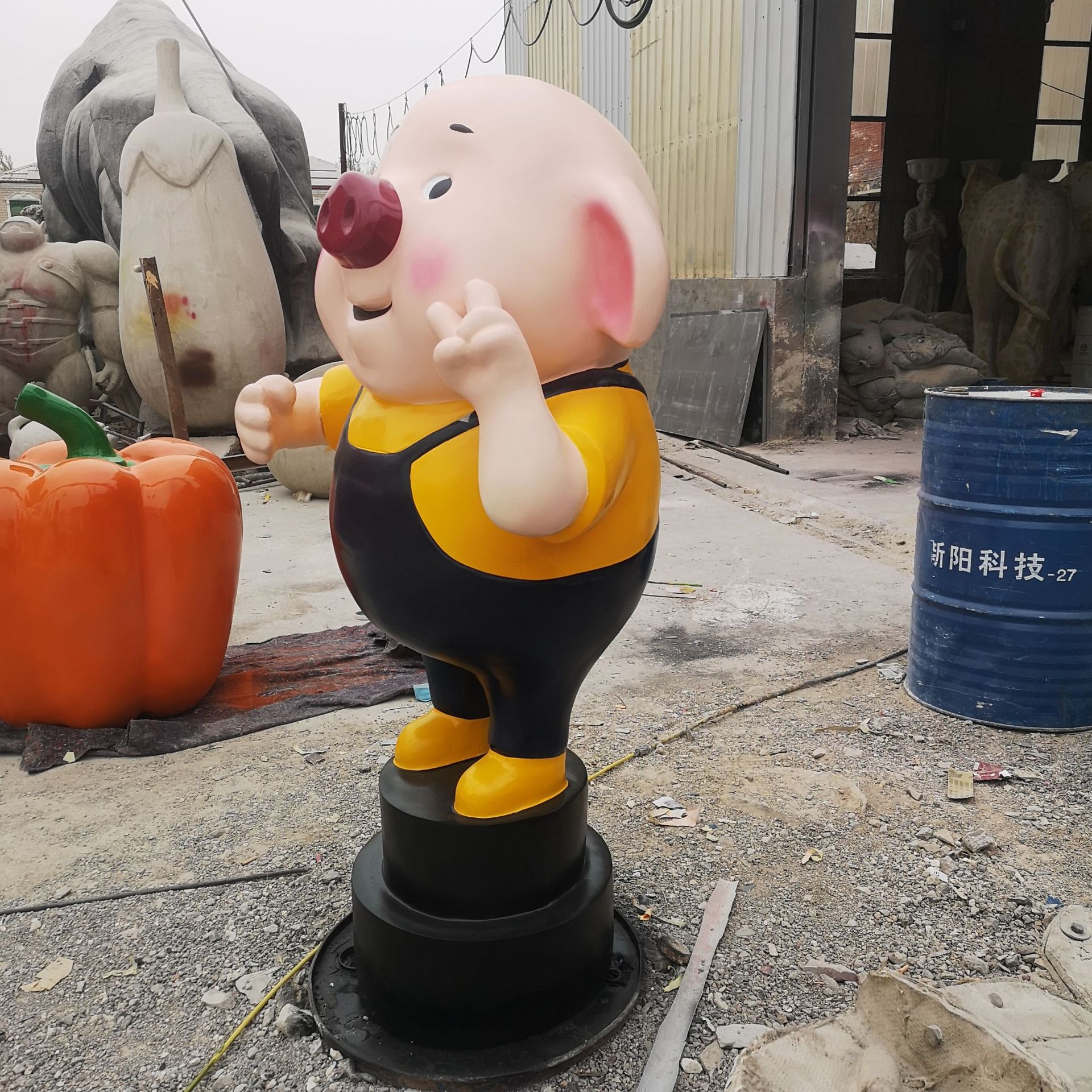 卡通雕塑 定做大型玻璃钢影视卡通人物公仔雕塑摆件 景观雕塑定制