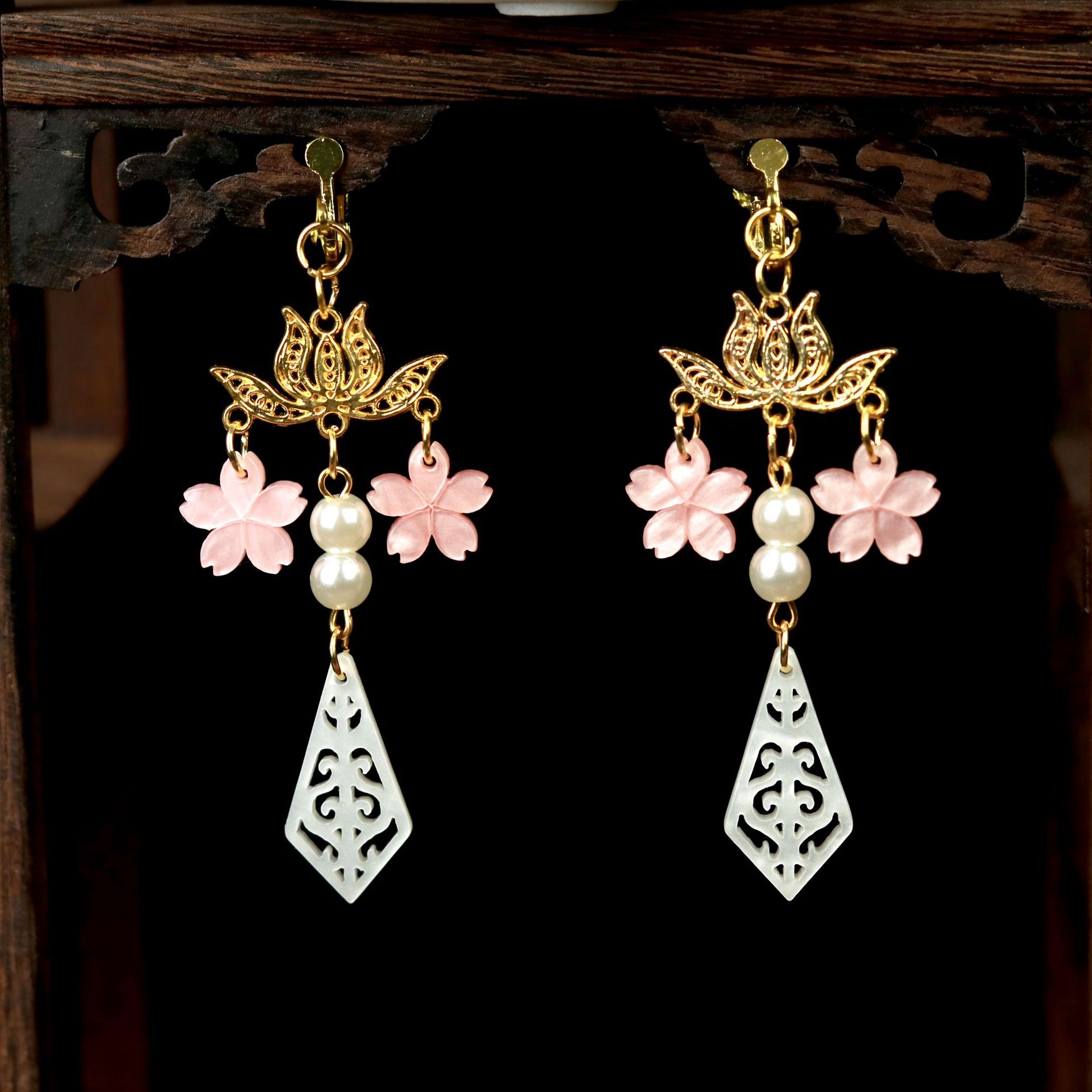 贰玥原创大发冠 枫叶发钗发簪 古风汉服配饰饰品禁步腰链【秋枫】