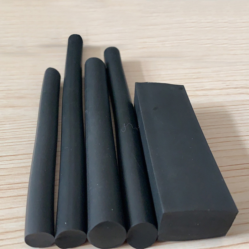 厂家直供 黑色丁腈橡胶圆棒 耐油橡胶密封条 实心圆条 防撞条