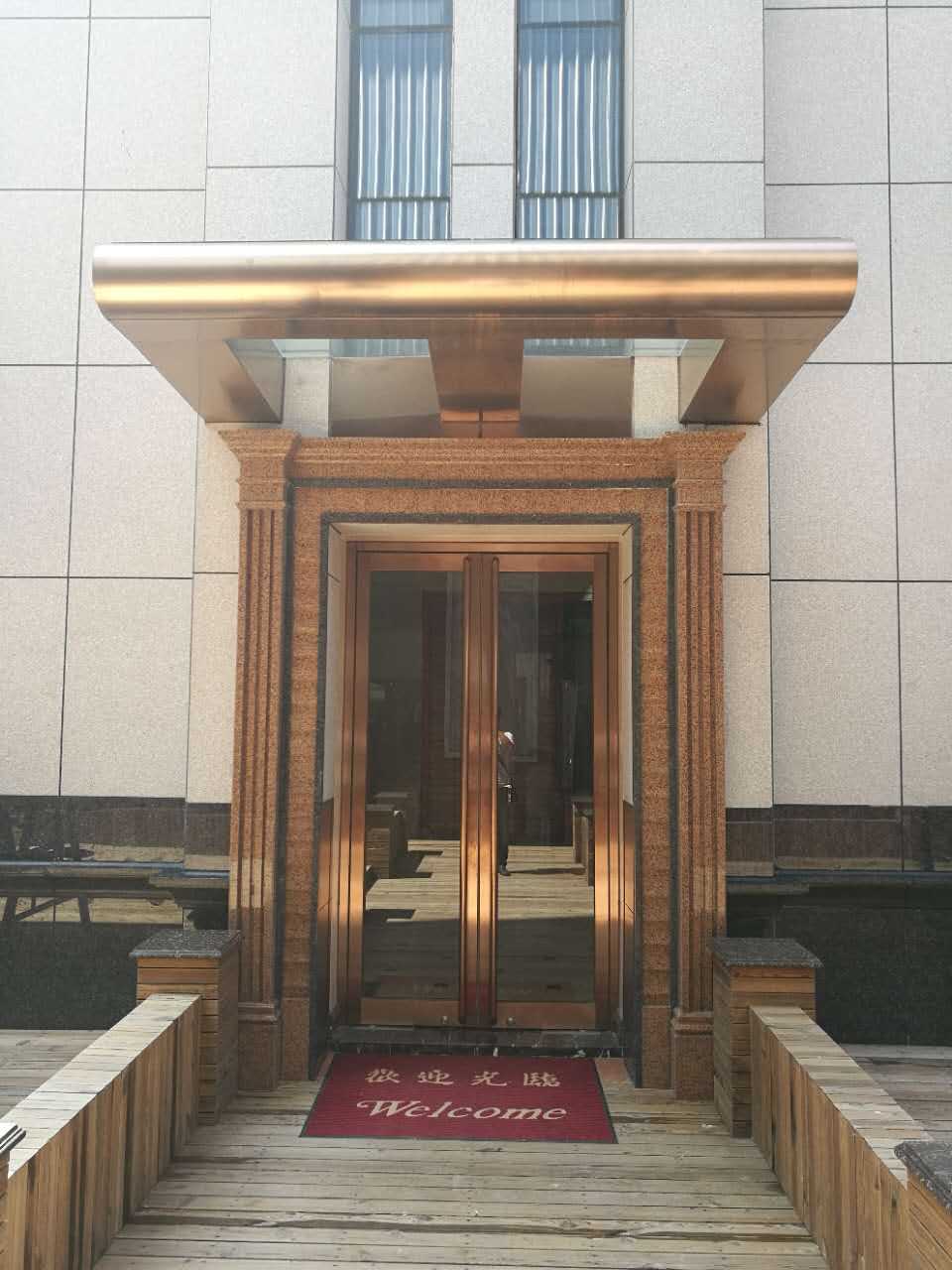 有框门 无框玻璃门 不锈钢地弹门商铺门