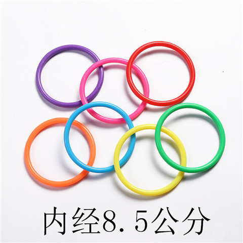 Solid Throw the Circle Plastic Ring Game Toys for Night Market Stall Plastic Ring Wholesale Factory Direct Sales