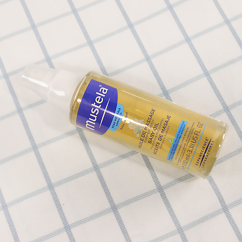 mustela妙思乐宝宝按摩油100ml新生婴儿油抚触油bb油