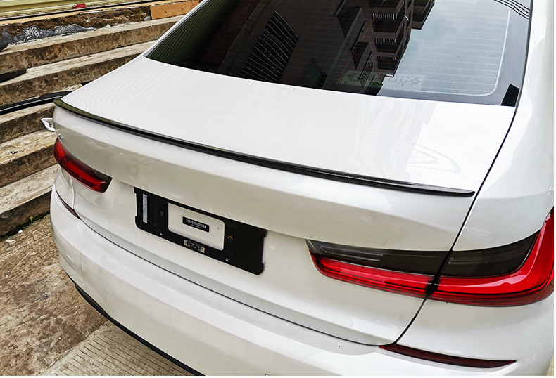 适用宝马2020款3系碳纤尾翼g20 g28真碳纤维压尾翼改装定风翼m3款