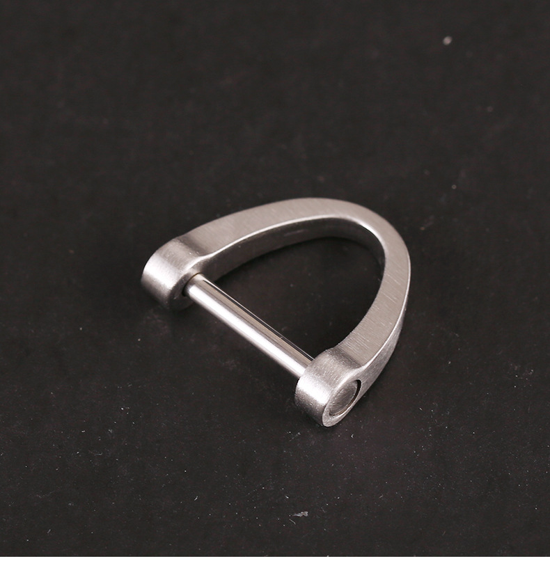 批发304不锈钢马蹄扣钥匙扣壳包配件链环圈创意挂件汽车钥匙防掉