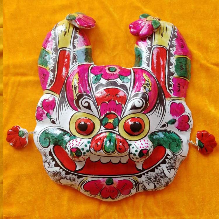 手工艺品 凤翔挂虎民间特色 泥塑脸谱 泥塑虎脸 家居挂件