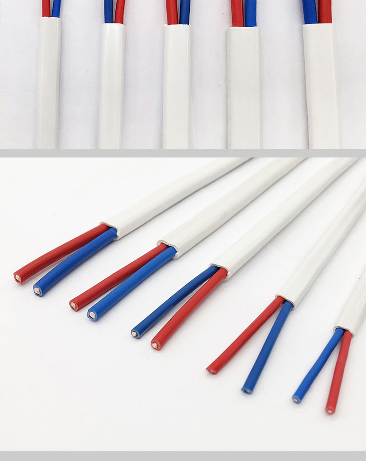 广东环威电线电缆 bvvb 2*4平方 国标白色扁平行2芯电缆电缆