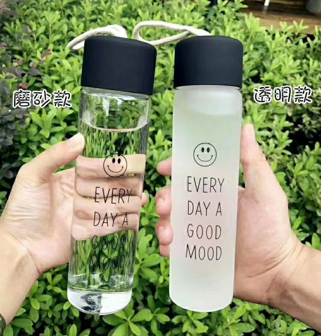 2元批发   网红玻璃杯 高桶杯子 麻绳 玻璃茶水杯 两元超市 货源