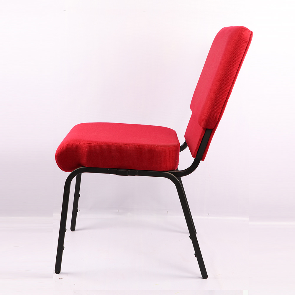 基督教礼拜椅金属教会椅子教堂祈祷椅祷告椅带书架教堂椅子