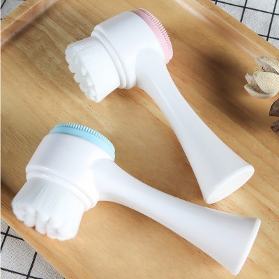 手动1头刷双面头刷子硅胶1头刷软毛1头仪1头神器清洁毛孔刷子