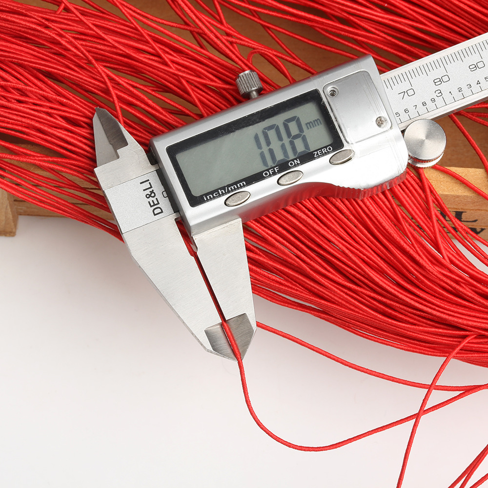 高弹1mm彩色泰国乳胶弹力绳 1毫米线粗红橘黄紫蓝色松紧绳弹力线