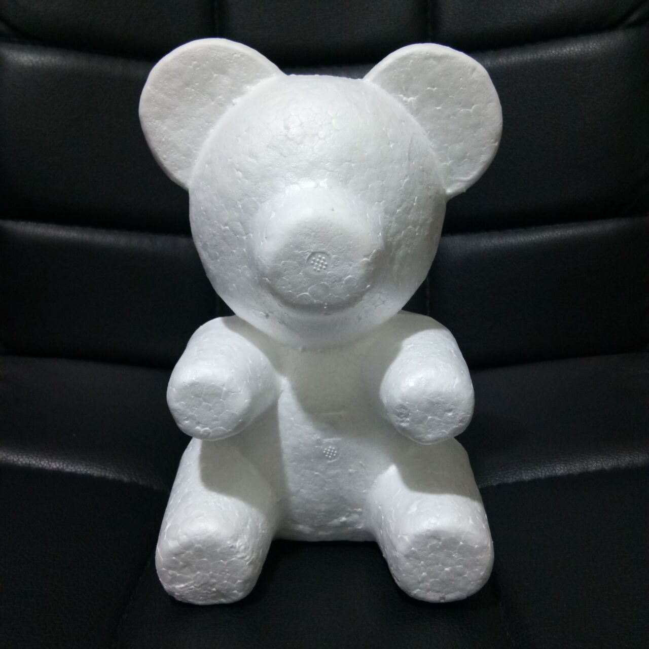 泡沫小熊模型手工diy花熊珍珠玫瑰花香皂花情人节装饰材料保丽龙