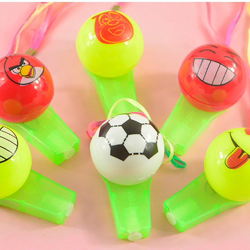 Hot Sale Stall Supply Toys Wholesale Children's Creative Glow Cartoon Whistle Children's Day Performance Gift Wholesale